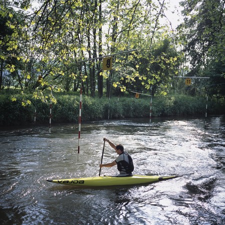 Seine, le kayakiste
